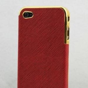China Genuine Leather Back Case for iPhone 4 4S wholesale