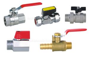 China Pneumatic Accessories BV Brass Ball Valve 25bar With Both 1/4&quot; Female Thread wholesale