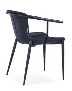 China Restaurant 71cm High Back Leather Dining Chairs wholesale
