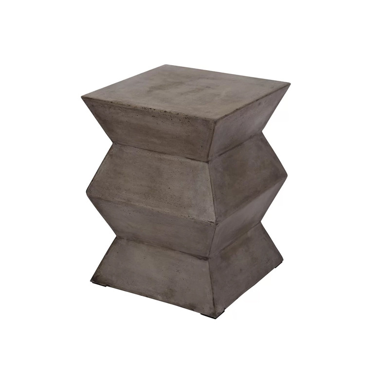 Customized GRC Resin Table Outdoor Concrete Furniture For Patio Garden And Poolside