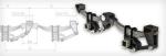 Rear Overslung Tandem Dual Axle Trailer Suspension 1300mm 200mm Hole