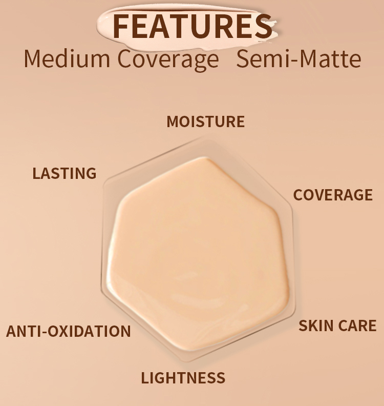 OEM Manufacturers Lightweight Full Coverage Foundation Private Label Natural Makeup Foundation Liquid Foundation Makeup