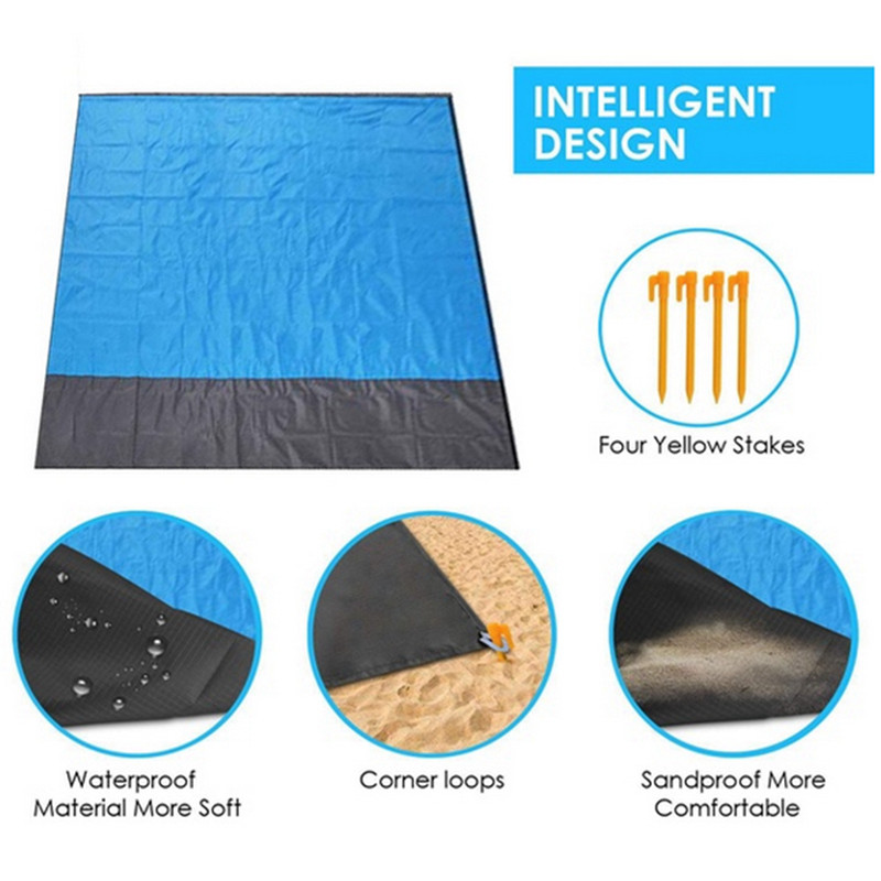 Wholesale Custom Lightweight Pocket Beach 2m Breathable Camping Sitting Mat