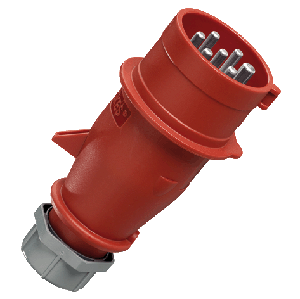 16A / 32A / 63A / 125A PA66 red / blue Circular Connector Cable Assembly With Olflex Classic 110h Wiring Harness