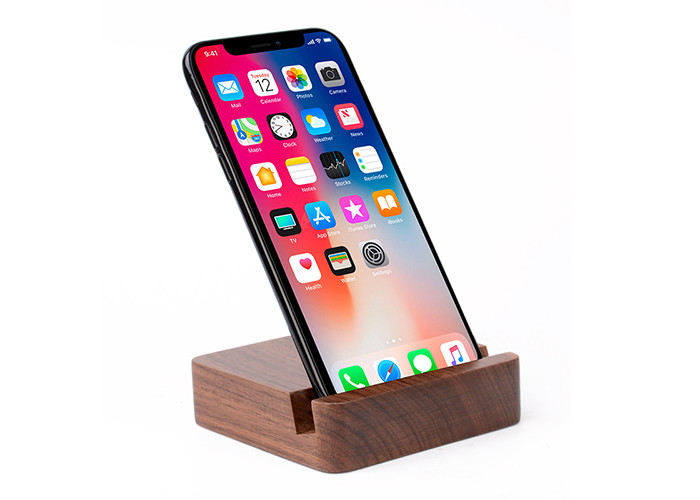 5200mAh Wooden Power Bank , Wireless Charging Bank With Holder Function