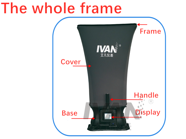 0.1C Temperature Resolving Power Electronic AF610 Air Volume Hood for Airflow Control