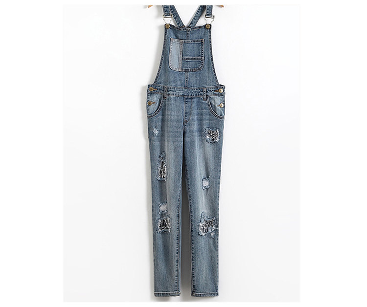 Custom Logo Teen Girls Denim Clothes Adjustable Strap Denim Fabric Overalls