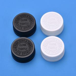 China Ribbed Closure 32mm Child Resistant Cap For Pill Bottle wholesale