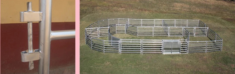 3 Rails 4m Metal Corral Fence Galvanized Livestock Fencing Panels