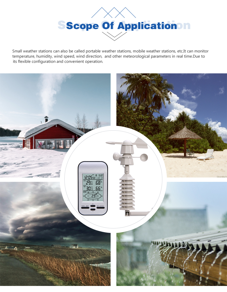 48s Data Update And Customized ODM Support Small Multi Function Weather Station For Outdoor