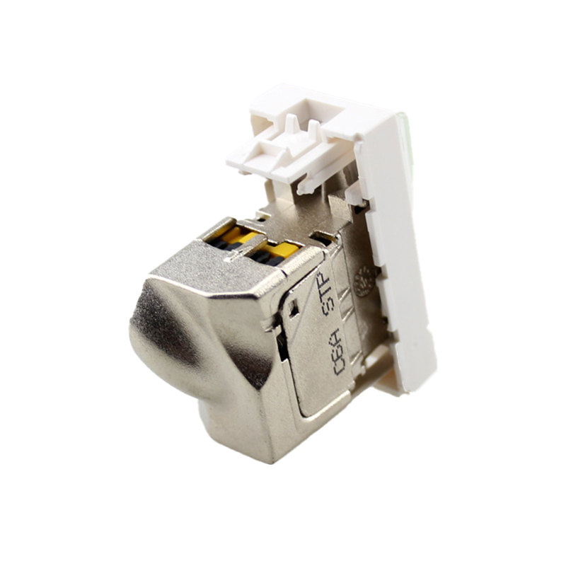 Exact Cables Testing FLUKE RJ45 Modular Jack 180 Degree Toolless Cat6A Keystone Jack