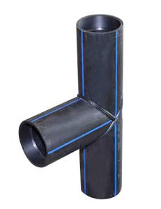 China DN125-DN1200 PE80 PE100 Mitred Equal Tee HDPE Fabricated Fittings wholesale