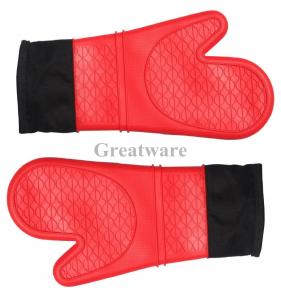 China Silicone Long Oven Mitts & Barbecue Gloves,Pot Holders on sale