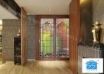 08"*36" Sliding Glass Doors Theft Proof Brass / Nickel / Patina Available