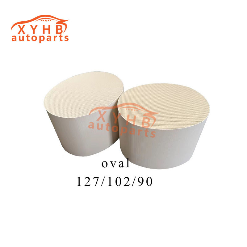 Ceramic Carrier Anisotropic High-Quality Three-Way Catalytic Filter Element Euro 1-5 Model: 127*102*90