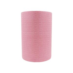China Red Wave Pattern Cleaning Cloth Spunlace Non Woven Fabric 100gsm wholesale