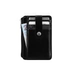 Minimalist Thin Leather Credit Card Holder Size 80 * 110 Mm Travel Carry