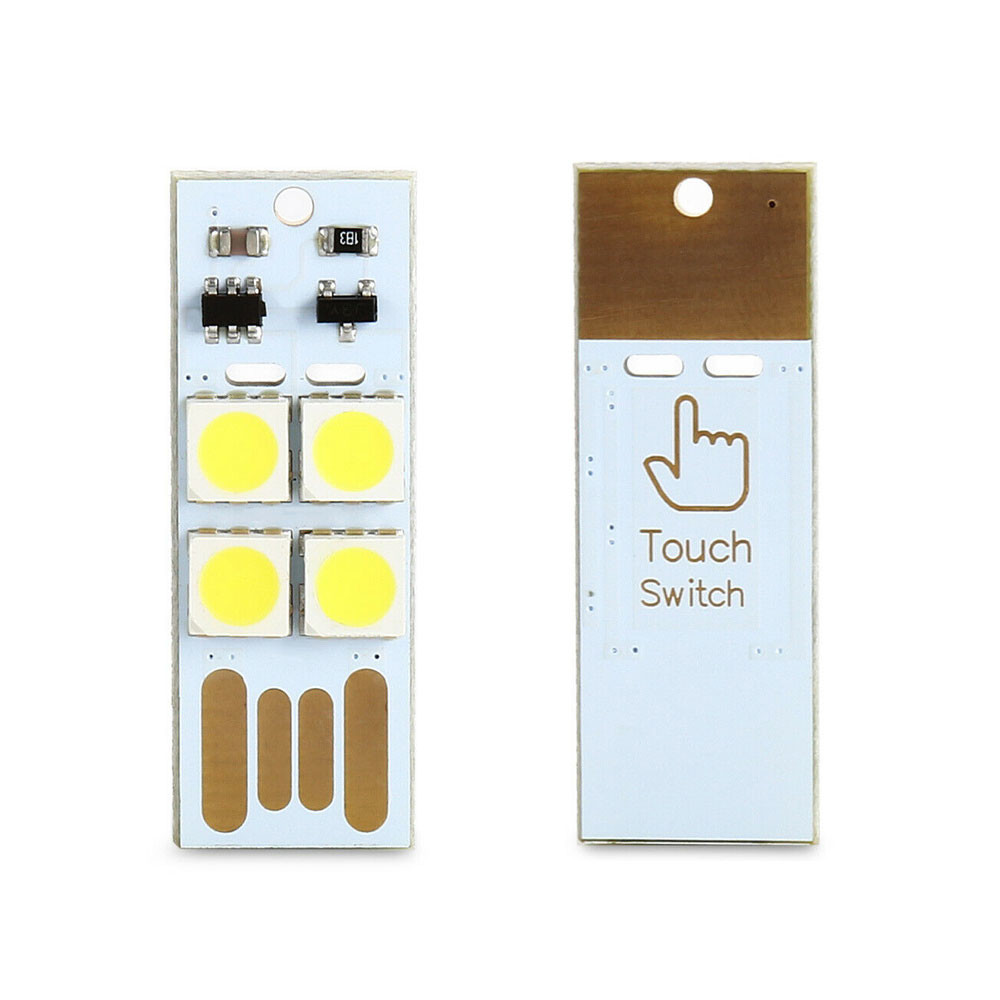 0.5W Mini Touch Switch Usb Led Light 2835 Chips Lightweight 3.3 X 1.1CM