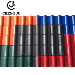 China Glazed PVC Roof Tile Synthetic Resinvilla Bamboo Joint Waterproof Tile wholesale