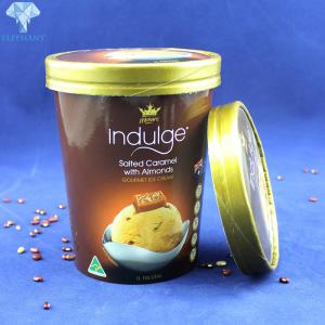 China 16Oz Ice Cream Paper Cup Recyclable Frozen Food Packaging wholesale