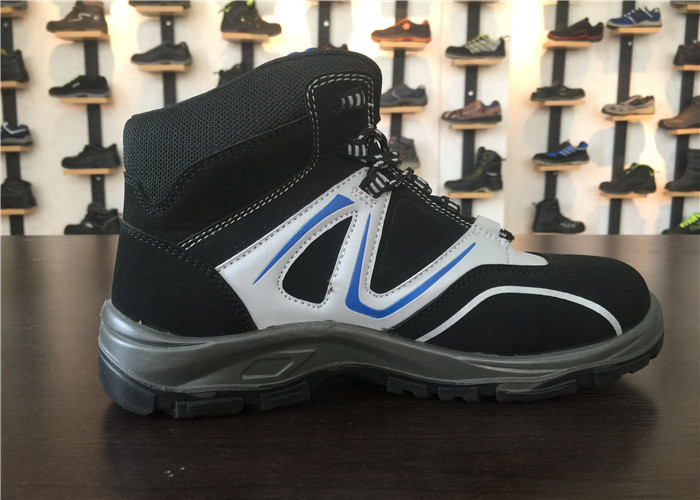 Impact Absorbing Mens Comfortable Work Shoes 3 / 16 Depth Insole Steel Cap Work Boots