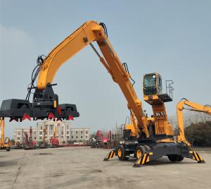 China Electic Fuel Power Material Handling Wheeled Crane WLYS35 Grab Crane wholesale