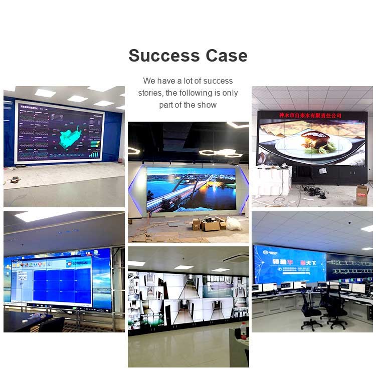DID Lcd Display Wall Diagonal 1388mm 8MS 55 Video Wall Display 700cd/M2