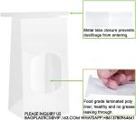 Tin Tie Tab Lock Bags White Window Bags Coffee Bags Cookie Bags Treat Bags