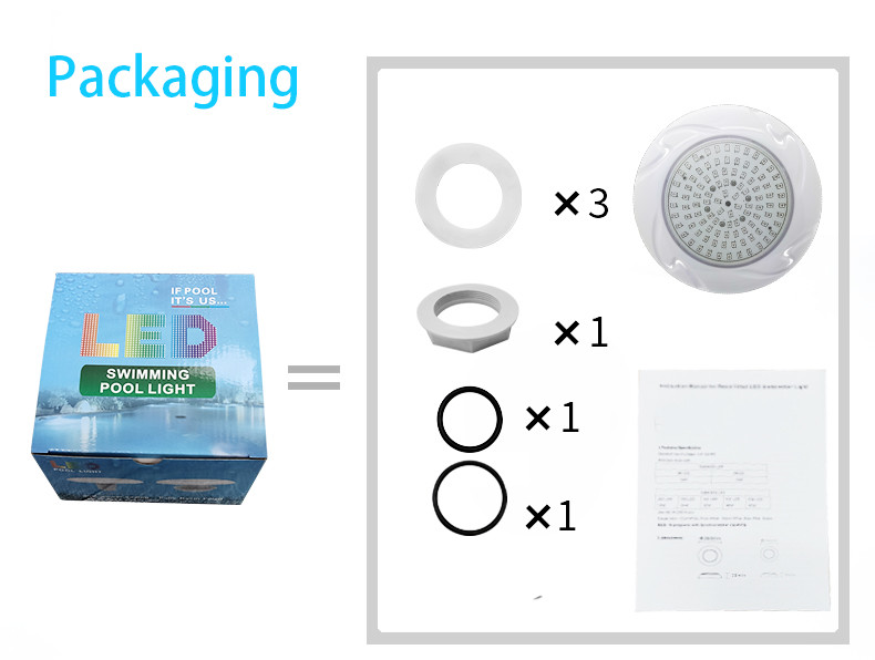 ISO9001 12V Inground Concrete Pool Light Anticorrosive Switch Control