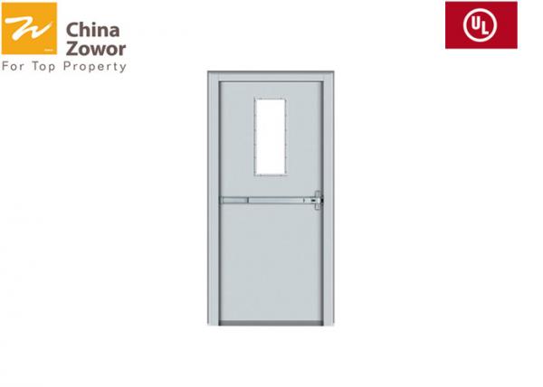 Quality 115mm Frame Powder Cotaing UL 1 Hour Fire Rated Door for sale