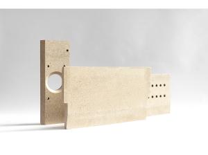 China Vermiculite Baffle Furnace Insulation Panels Shock Resistant Nontoxic wholesale
