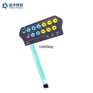 China Embossed Keys Custom LED Membrane Switch Tactile Keypad 3M467 wholesale