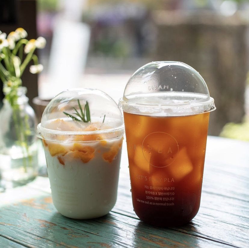 Logo Printed Compostable Cups Clear Environmentally Friendly Plastic Cups 20oz