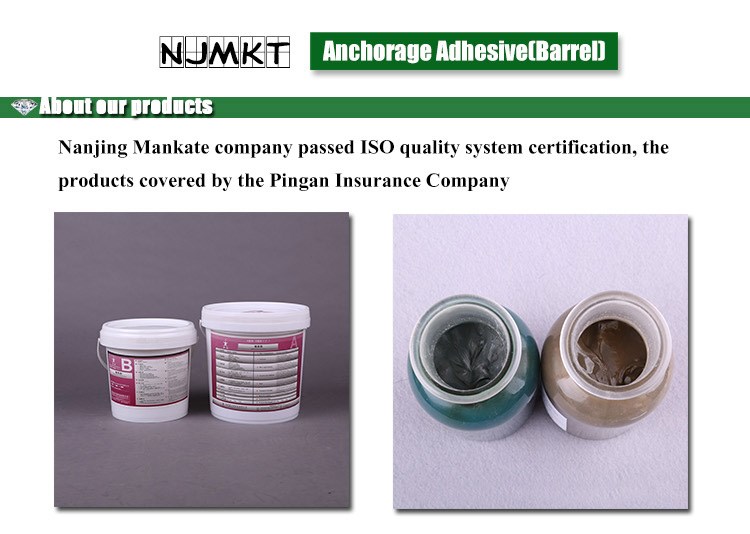 NJMKT High Tensile Strength Epoxy Steel Resin Adhesive Bonded Rebar Grade A 20L Volume