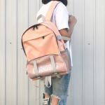 Summer south Korean version of the new canvas backpack female bag schoolbag