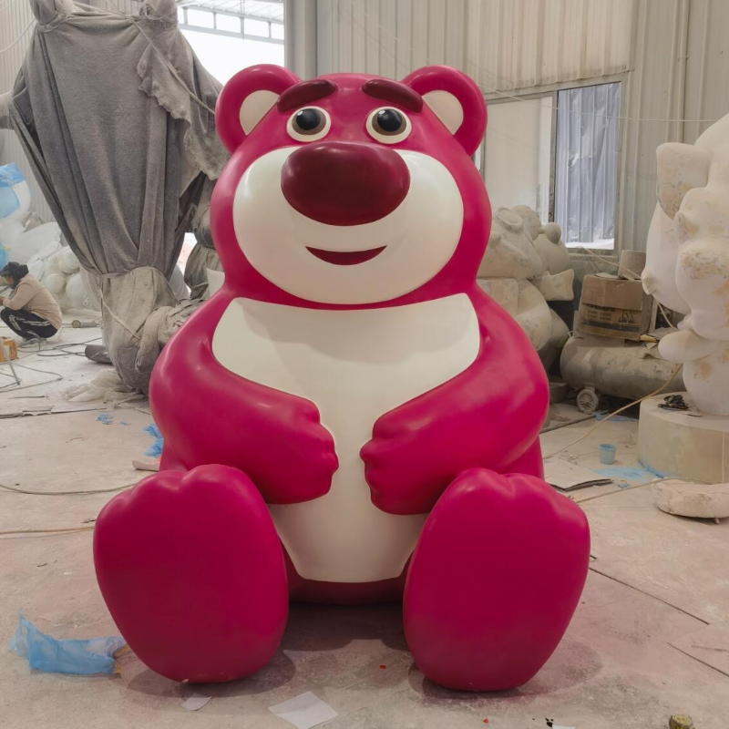 Artecho Resin Bear Sculpture Art Craft Bear Figure For Fluid Painting, Tall Frosted Surface DIY Fluid Bear
