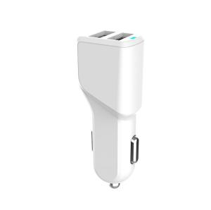 China White KOSUN 5V2.4A Dual Port Vehicle Charger Samsung wholesale