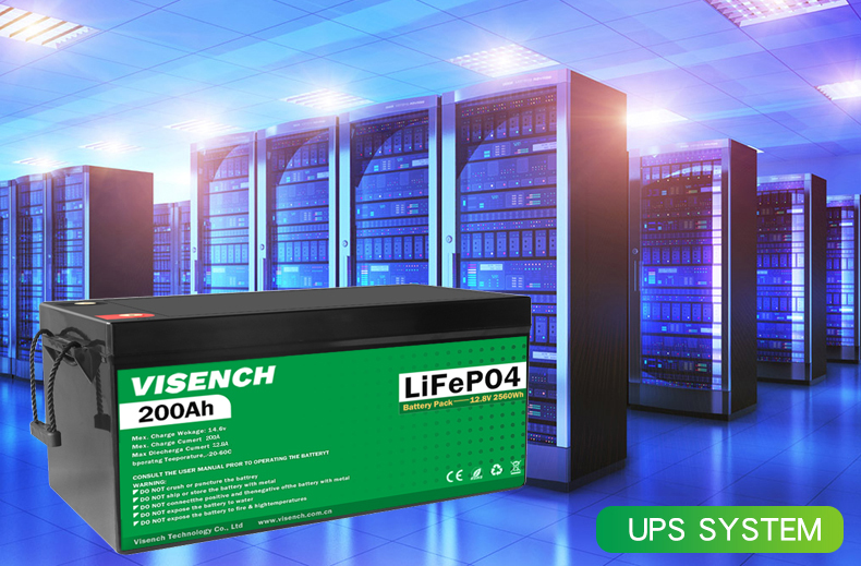 Visench Direct factory 12V 24V 100Ah 120Ah 200Ah Deep 6000 Cycles Solar lithium batteries Energy Stor age Battery