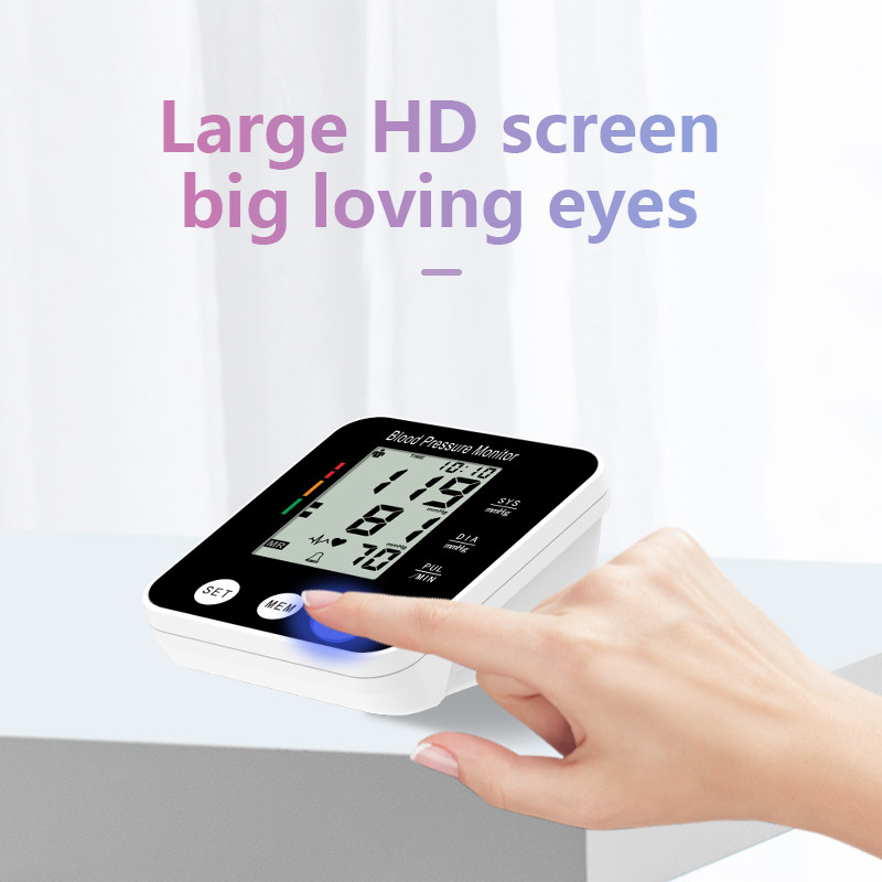 Home BP Meter Upper Arm Digital Blood Pressure Monitor 40 To 180times / Min