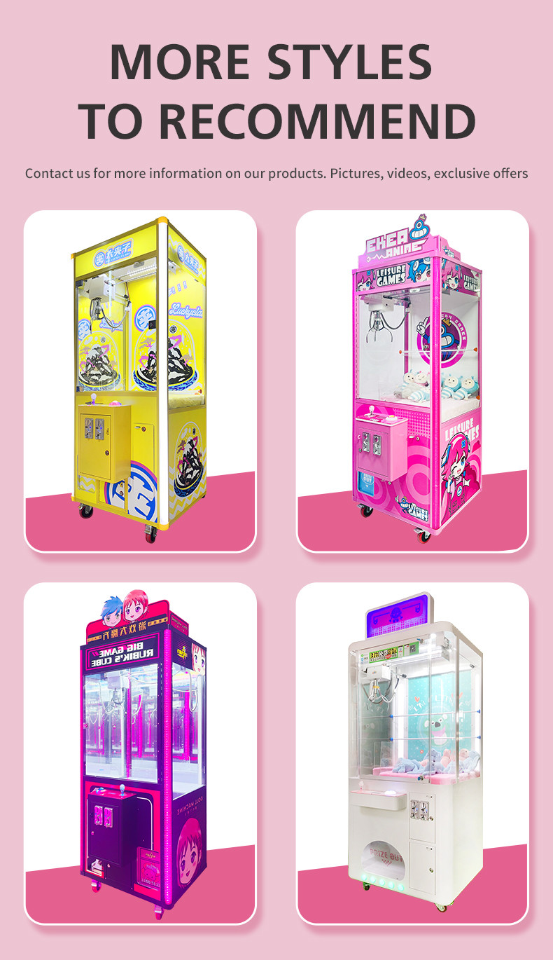 Arcade Game Coin Operated crane claw machine for sale plush toys for claw machine toy crane machine