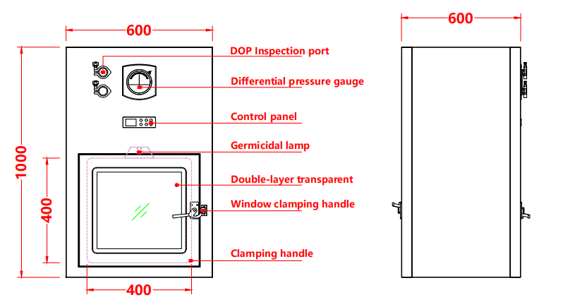 ISO-Certified Laminar Flow Pass Box | HEPA H14 & 304 Steel | Pharma/Electronics Clean Transfer