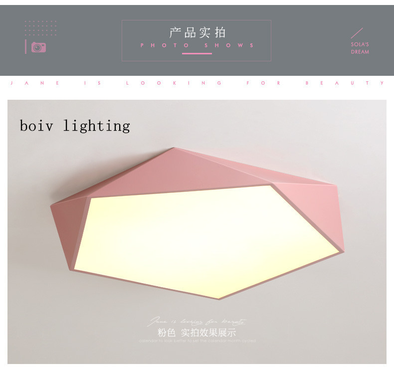 concise modern diamond Ma Long Series small/medium/big simple and fashionable bedroom/living room/balcony ceiling lamp