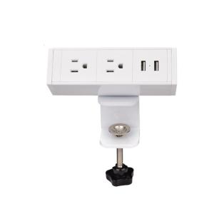 China America Desktop Clamp Power Strip 2outlet and 2USB ETL passed wholesale