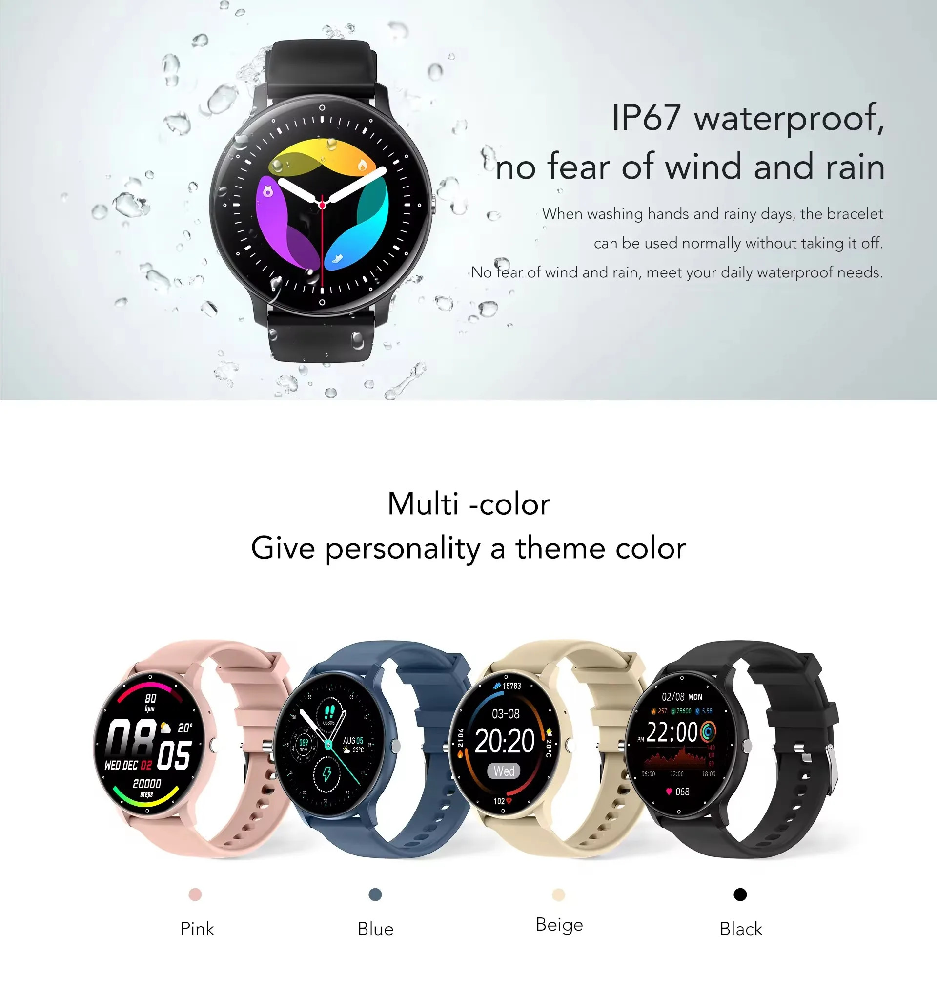ZL02C Pro Women'S Bluetooth Watch 1.28inch AI Voice Sports Fitness Amoled Calling