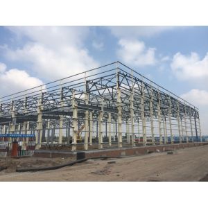 China Prefab Steel Structure Warehouse with Sandwich Panel Walls and Roof wholesale