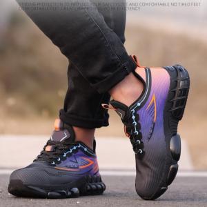 China Flying Weave Work Air Cushion Sole Industrial Safety Shoes wholesale