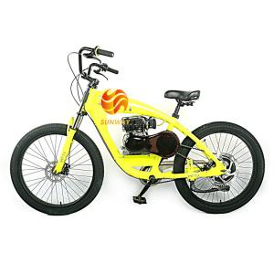 China New Model 4-Stroke OHV 80CC 26&quot; 1.1KW Chopper Bike Gas Bicycle Chopper Bicycle Gas Bike wholesale