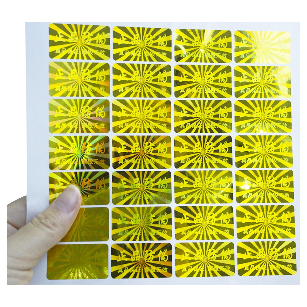 Pely Anti Counterfeit Custom Die Cut Holographic Stickers