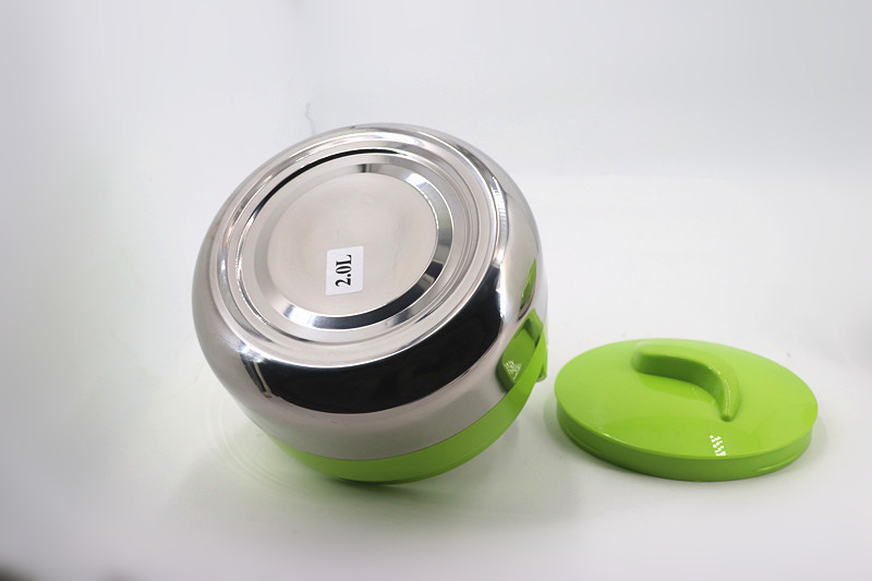 Office Stainless Steel Lunch Box Keep Warm Wtih Green Cover 2L - 10L Capacity