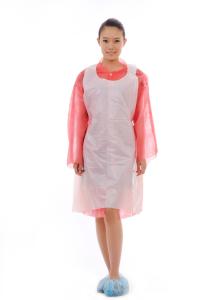 China Embossed Process Economical Friendly Disposable PE Apron Without Sleeves wholesale